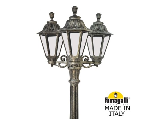 Садово-парковый фонарь FUMAGALLI GIGI BISSO/RUT 3L E26.156.S30.BXE27