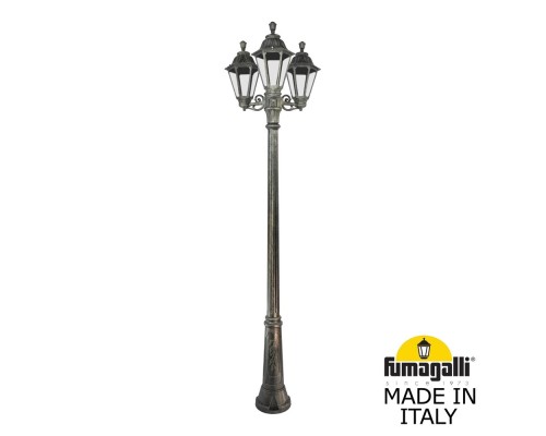 Садово-парковый фонарь FUMAGALLI RICU BISSO/RUT 3L E26.157.S30.BXE27