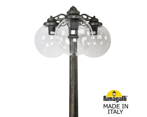 Садово-парковый фонарь FUMAGALLI RICU BISSO/G300 3L DN G30.157.S30.BXE27DN