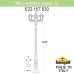 Садово-парковый фонарь FUMAGALLI RICU BISSO/ANNA 3L. E22.157.S30.VXE27