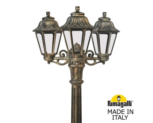 Садово-парковый фонарь FUMAGALLI RICU BISSO/ANNA 3L E22.157.S30.BXE27