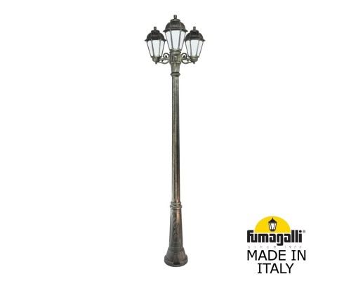 Садово-парковый фонарь FUMAGALLI RICU BISSO/SABA 3L K22.157.S30.BYE27