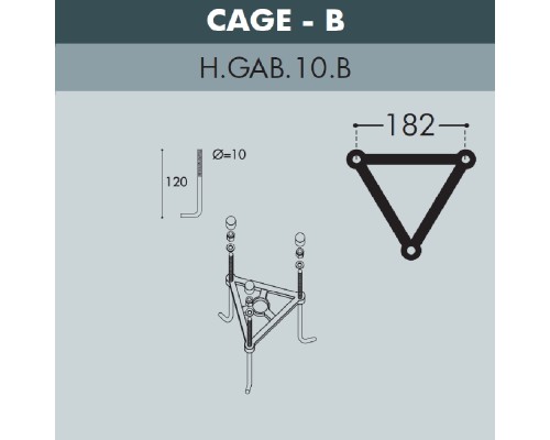 Садово-парковый фонарь FUMAGALLI GIGI BISSO/ANNA 2L. E22.156.S20.AYE27