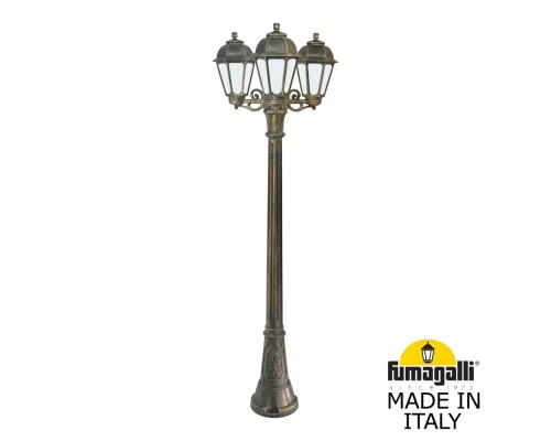 Садово-парковый фонарь FUMAGALLI ARTU BISSO/SABA 3L K22.158.S30.BYE27