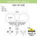 Садово-парковый фонарь FUMAGALLI RICU BISSO/G300 3L G30.157.S30.BXE27