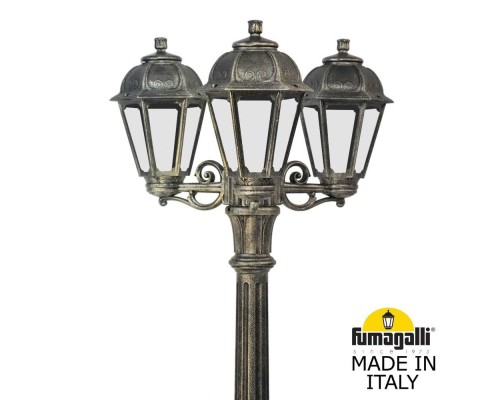 Садово-парковый фонарь FUMAGALLI ARTU BISSO/SABA 3L K22.158.S30.BXE27