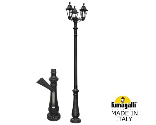 Парковый фонарь FUMAGALLI NEBO BISSO/RUT 3L E26.202.S30.AXE27