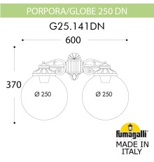 Светильник уличный настенный FUMAGALLI PORPORA/G250 G25.141.000.BYF1RDN