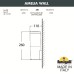 Светильник уличный настенный FUMAGALLI AMELIA WALL DR2.570.000.LYE27
