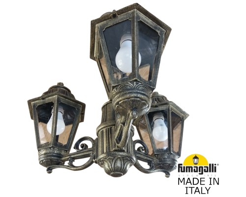 Подвесной уличный светильник FUMAGALLI SICHEM/ANNA 3L E22.120.S30.BXE27