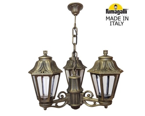 Подвесной уличный светильник FUMAGALLI SICHEM/ANNA 3L E22.120.S30.BXE27