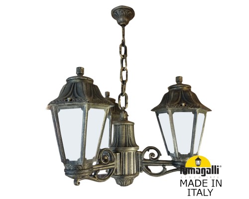 Подвесной уличный светильник FUMAGALLI SICHEM/ANNA 3L E22.120.S30.BYE27