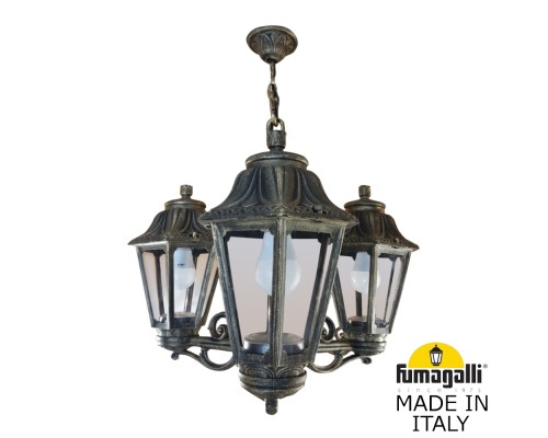 Подвесной уличный светильник FUMAGALLI SICHEM/ANNA 3L E22.120.S30.BXE27