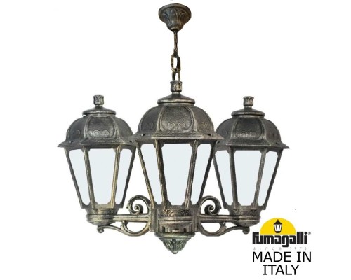 Подвесной уличный светильник FUMAGALLI SICHEM/SABA 3L K22.120.S30.BYE27