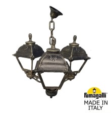 Подвесной уличный светильник (ЛЮСТРА) FUMAGALLI SICHEM/CEFA 3L U23.120.S30.BYE27