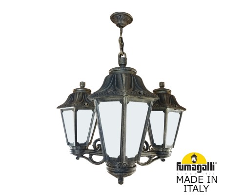 Подвесной уличный светильник FUMAGALLI SICHEM/ANNA 3L E22.120.S30.BYE27