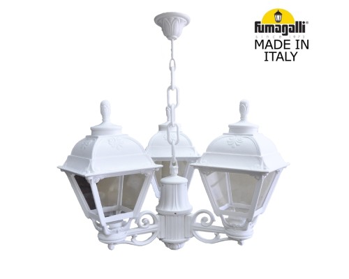 Подвесной уличный светильник (ЛЮСТРА) FUMAGALLI SICHEM/CEFA 3L U23.120.S30.WXE27