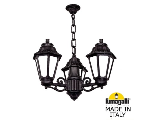 Подвесной уличный светильник FUMAGALLI SICHEM/ANNA 3L E22.120.S30.AYE27