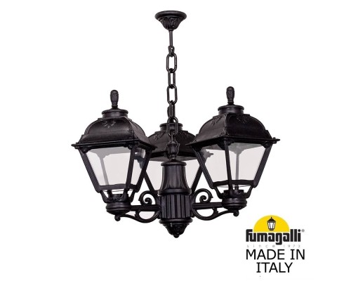 Подвесной уличный светильник (ЛЮСТРА) FUMAGALLI SICHEM/CEFA 3L U23.120.S30.AXE27