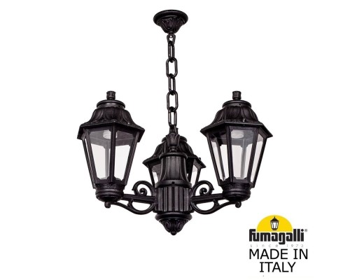 Подвесной уличный светильник FUMAGALLI SICHEM/ANNA 3L E22.120.S30.AXE27