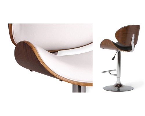 Барный стул Lounge Bar Stool белый ImperiumLoft