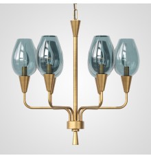 Подвесная дизайнерская люстра Viola 6 Синий ImperiumLoft