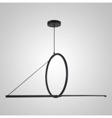 Подвесной светильник SUSPENSION CERCLE ET TRAIT – GRAPHITE SATINE L120 ImperiumLoft