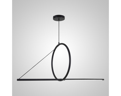 Подвесной светильник SUSPENSION CERCLE ET TRAIT – GRAPHITE SATINE L120 ImperiumLoft