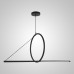 Подвесной светильник SUSPENSION CERCLE ET TRAIT – GRAPHITE SATINE L120 ImperiumLoft