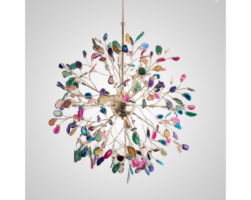 Люстра на штанге AGATE 8 L18 Multicolor ImperiumLoft