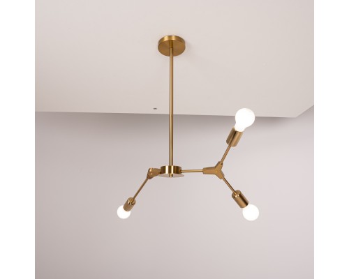 Люстра на штанге LATE D55 Gold ImperiumLoft