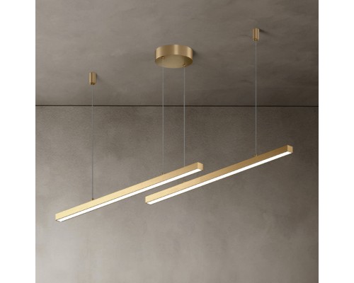 Подвесной светильник HELKEN DUO L115+155 Brass ImperiumLoft
