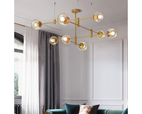 Люстра на штанге GAP золото ImperiumLoft