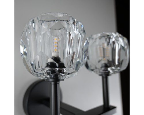 Бра Boule de Cristal Double Sconce Brass Черный