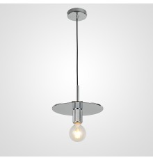 Подвесной светильник RH Utilitaire Disk Shade Pendant Silver ImperiumLoft