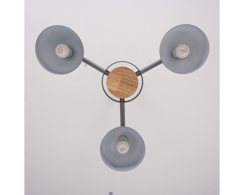 Люстра на штанге ROLLA 3 Gray