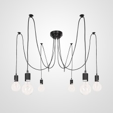 Люстра Spider Black L6 ImperiumLoft ImperiumLoft
