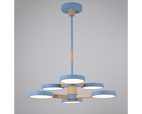 Люстра на штанге TURNA DBL L6 Blue