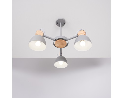 Люстра на штанге ROLLA 3 Gray