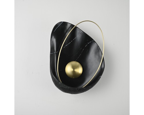 Настенный светильник CLAM Черный мрамор