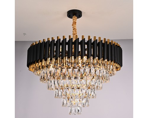 Подвесная люстра Empire Black Chandelier Crystal D 70 ImperiumLoft