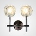 Бра  Boule de Cristal Double Sconce Chrome ImperiumLoft