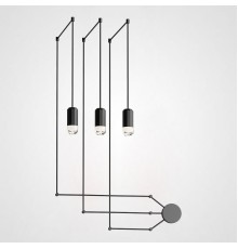 Подвесной светильник Via Wireflow polyhedral 0363 FreeForm Suspension lamp ImperiumLoft