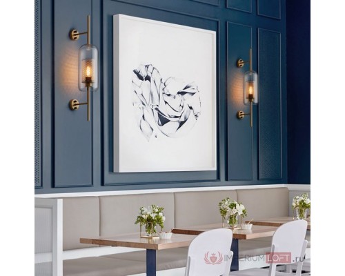 Настенный светильник CATCH WALL ball L58 brass ImperiumLoft