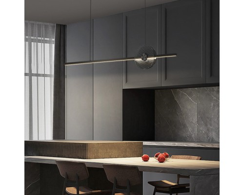 Реечный, рядный светильник ZVI L100 Black ImperiumLoft