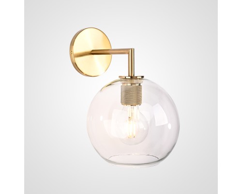 Бра RH Utilitaire Globe Shade Single Sconce Brass