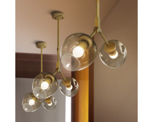 Подвесной светильник ADEL-ONE L1 Cognac Black ImperiumLoft