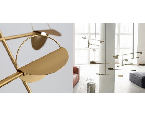 Люстра BOLIA LEAVES PENDANT Brass 3000К ImperiumLoft