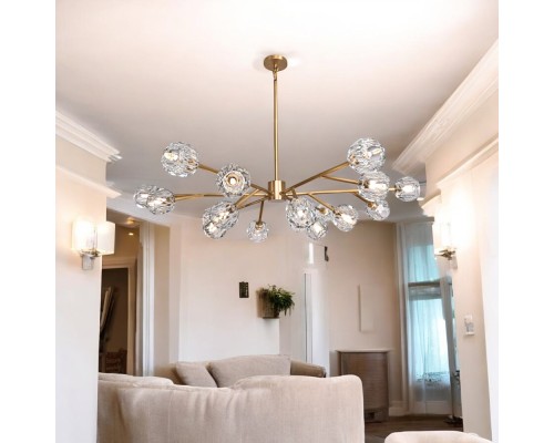 Люстра на штанге Boule De Cristal Round Chandelier 18