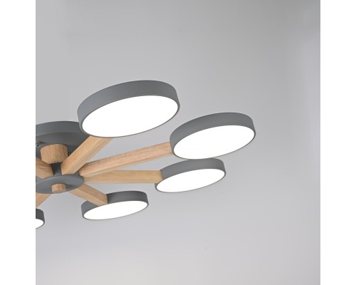 Потолочная люстра TURNA 8 Gray
